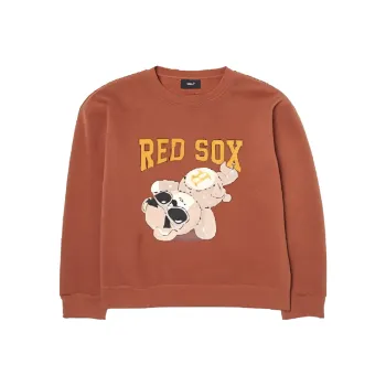 MLB Boston Red Sox BIG MEGABEAR OVER FIT Sweatshirt Unisex Brown
