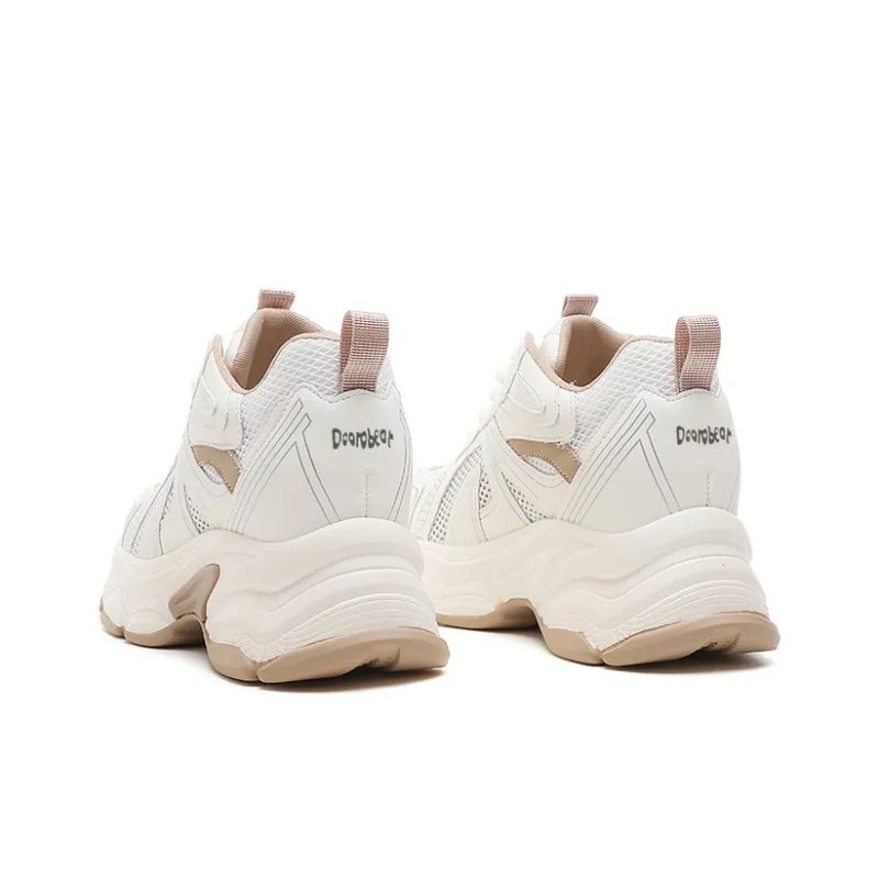 Budding Bear Breathable Lightweight Height Increasing Low Top Chunky Sneakers Women's-2