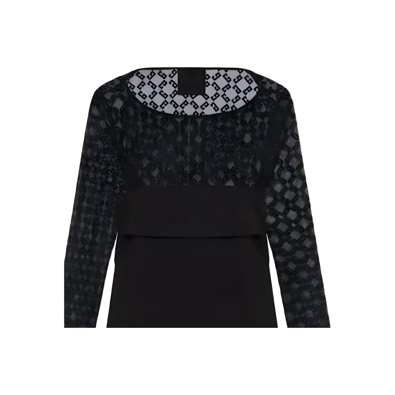 Givenchy Draped Monogram 72 Tulle Dress-3