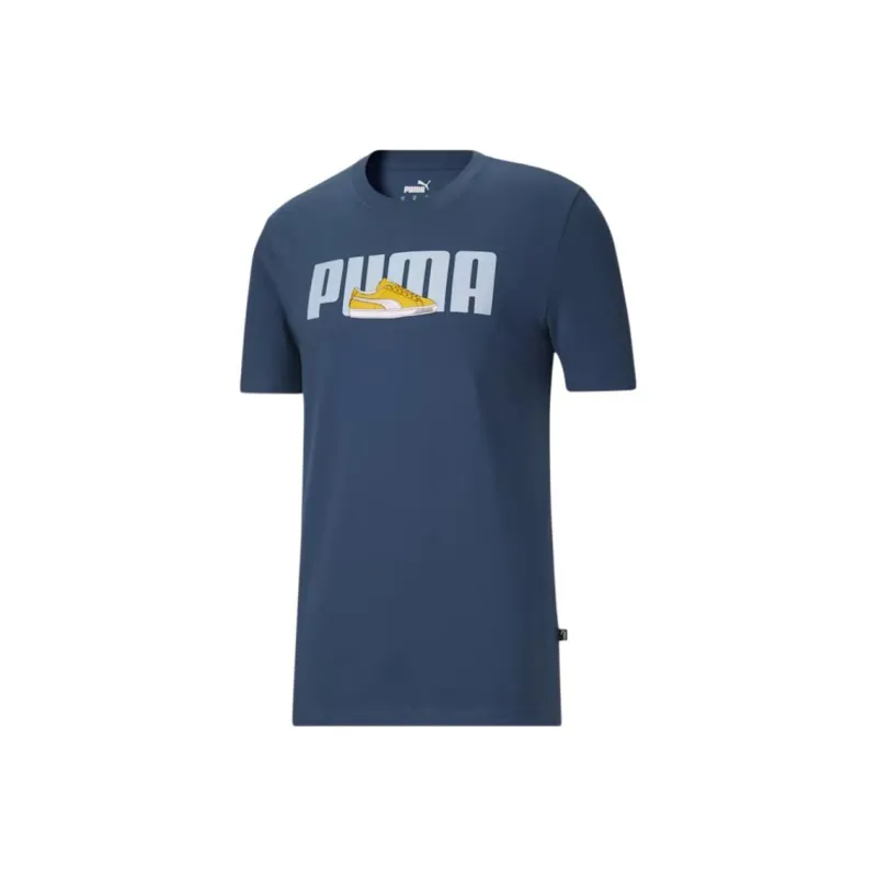 PUMA Tennis Design T-Shirt Men's Ink Blue-0