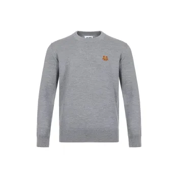 KENZO Tiger Embroidered Crew Neck Jumper