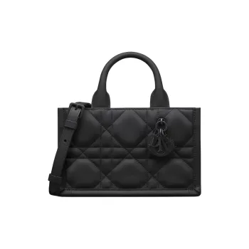 DIOR BookTote Cow Leather Tote Bag, Shopping Bag, Handbag Mini Women's Black