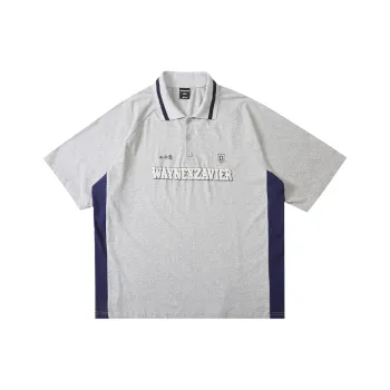 WAYNEXZAVIER Polo Shirts Men Light Gray
