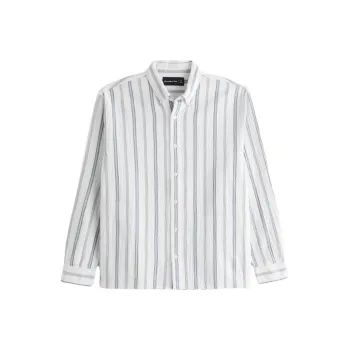 Abercrombie＆Fitch Shirt Men's White Stripes