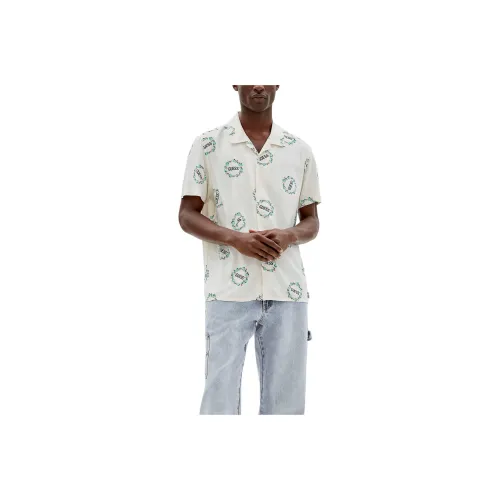 GUESS Originals Logo Short-Sleeve Shirt Shirt Men's White