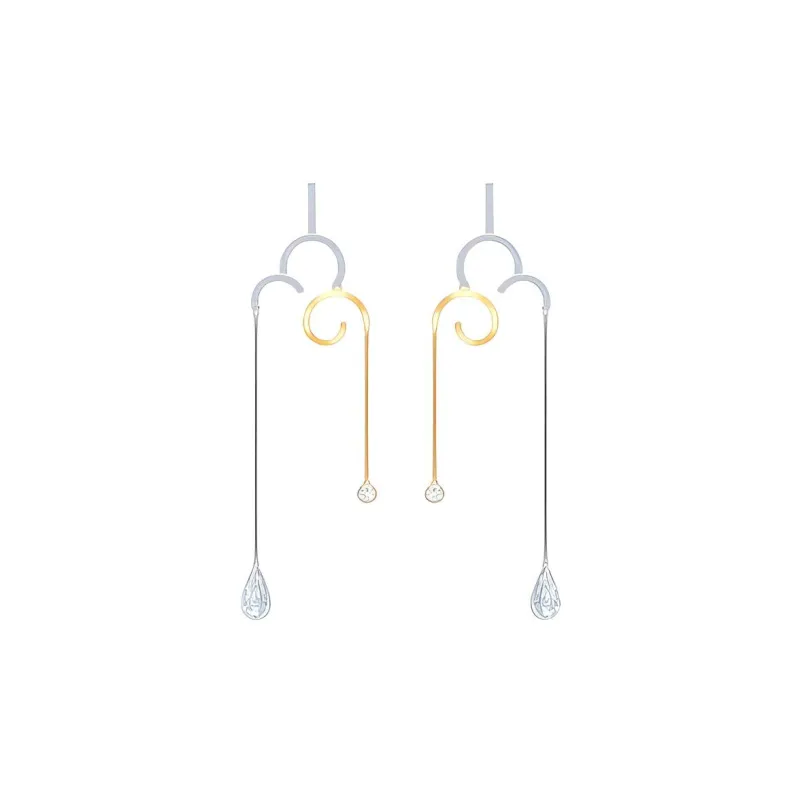 Swarovski My Hero Earrings Women's White Gold Plated/Gold-2