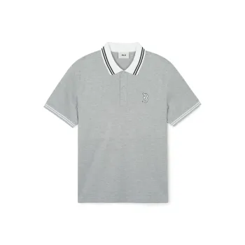 MLB Polo Shirt Unisex Light Gray