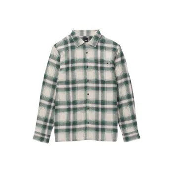 Vans SS24 Eastridge Long Sleeve Buttondown Shirt Shirt Men's Small Bar Green