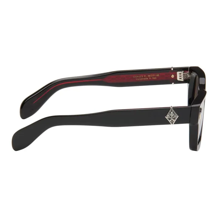 Cutler And Gross Acetate Metal Sterling Silver Sunglasses Men's Black-2