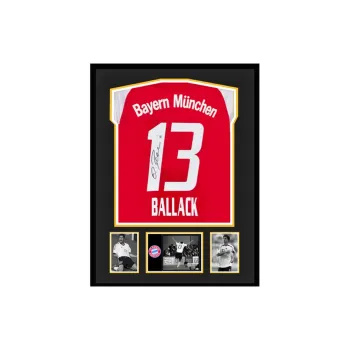Three For Bayern Munich Team Jersey Exquisite Mounting, Outer Frame Approx. 65x85cm Unisex
