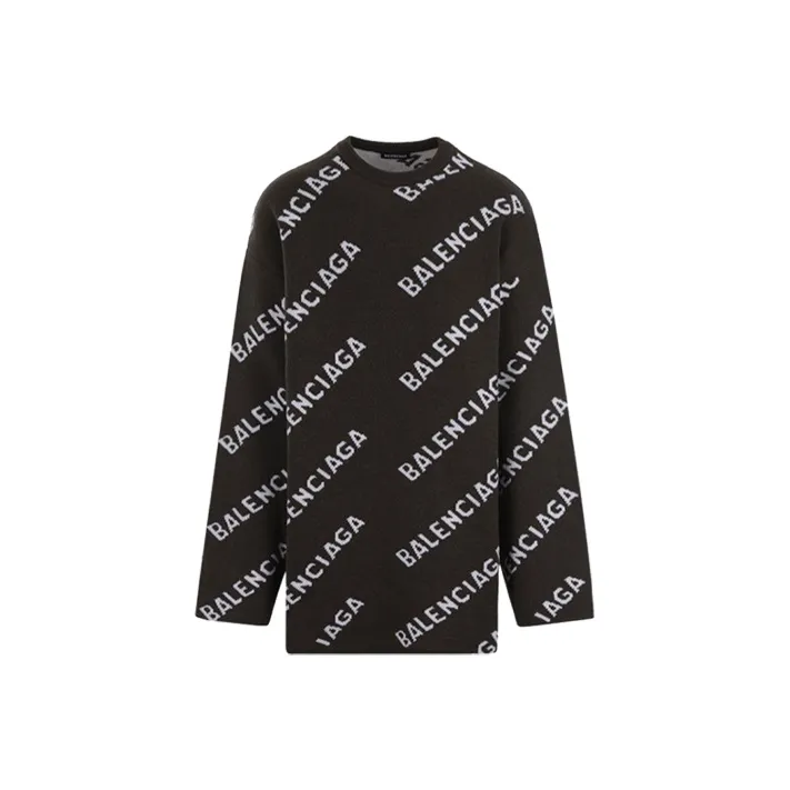 Balenciaga Allover Logo Crewneck-0