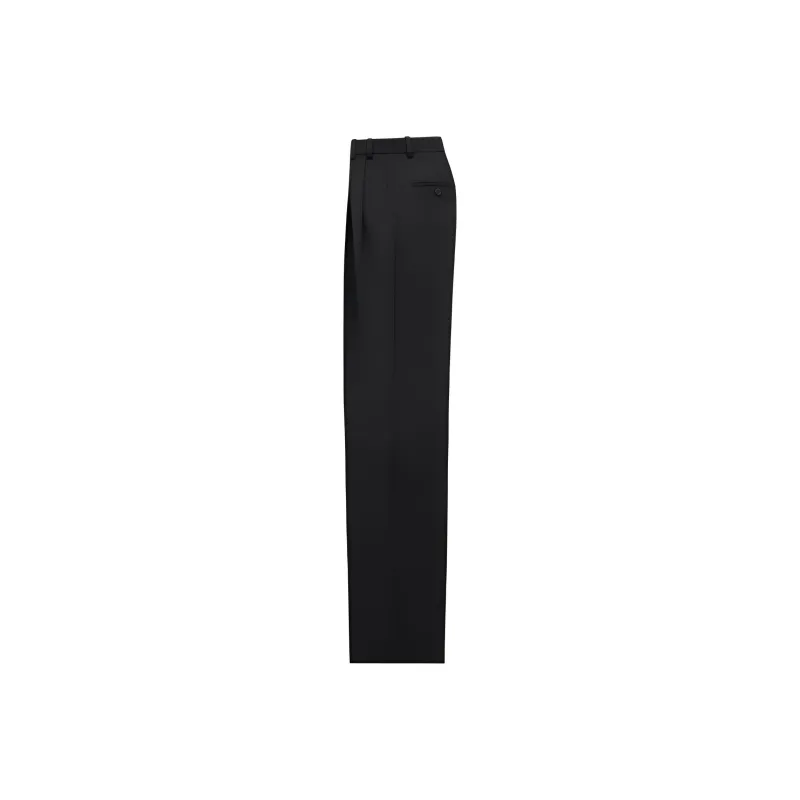 SAINT LAURENT High Waist Straight Leg Pants-1