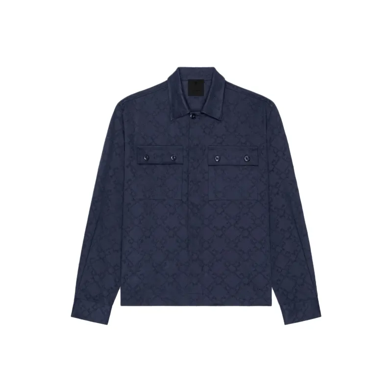 Givenchy SS25 Shirt Men's Marine Blue-0