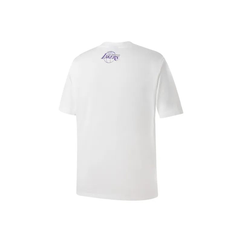 NBA Los Angeles Lakers SU25 T Shirt Unisex White-1