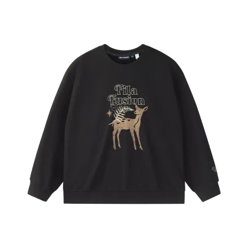 FILA FUSION Sweatshirt Unisex Meteorite Iron Black