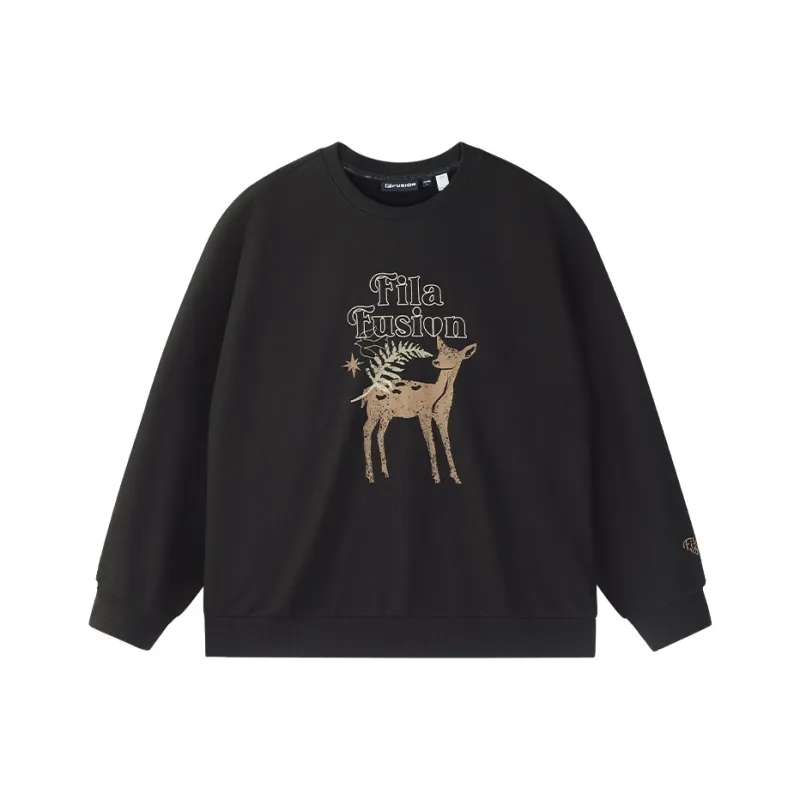 FILA FUSION Sweatshirt Unisex Meteorite Iron Black-0