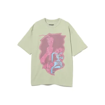 Beams T Shirts Men Green