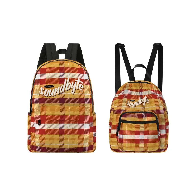 Soundbyte Polyester Backpack Laptop Bag Unisex Orange-26