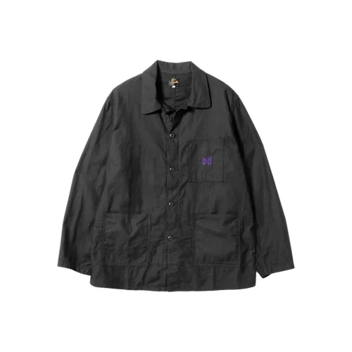 Needles Logo embroidered Shirt Jacket