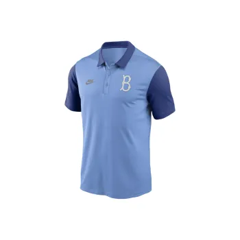 Nike MLB Collaboration Brooklyn Dodgers Polo Shirt Brook Los Angeles Dodgers Men's Light Blue