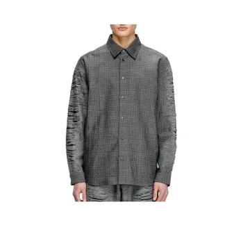 DIESEL S Olov Distressed Checked Shirt