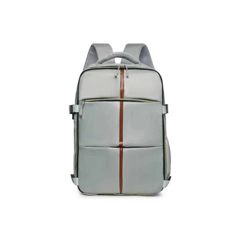 OUZIHUANG Oxford Backpack Unisex Black/Gray-5