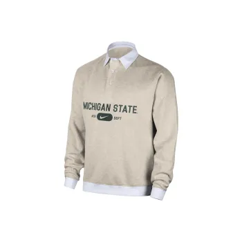 Nike Michigan State Club Fleece Men's Nike College Long-Sleeve Polo