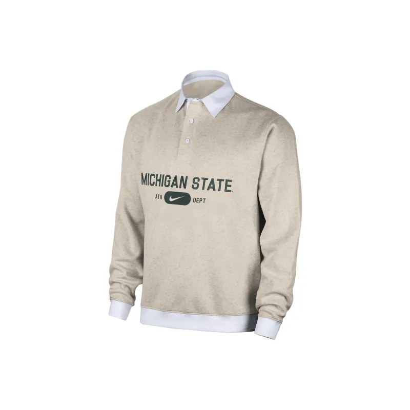 Nike Michigan State Club Fleece Men's Nike College Long-Sleeve Polo-0