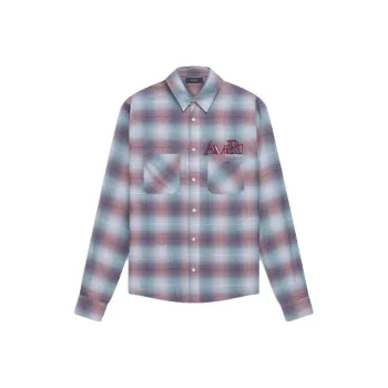 AMIRI Staggered-logo Check-pattern Shirt
