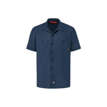 Dickies Industrial Short-Sleeve Work Shirt Shirt Men's Navy