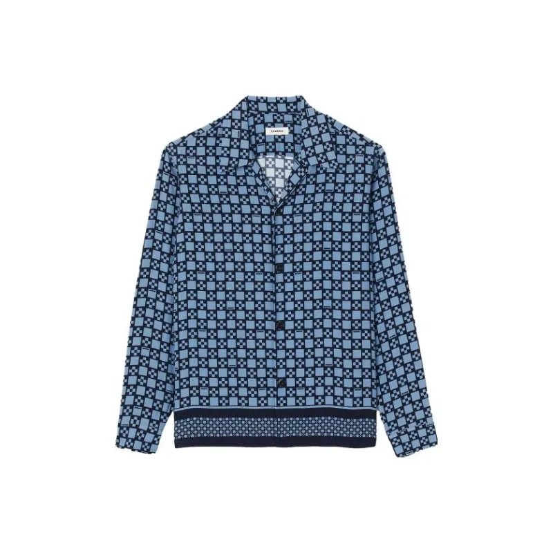 Sandro Shirts Men Sky Blue-0