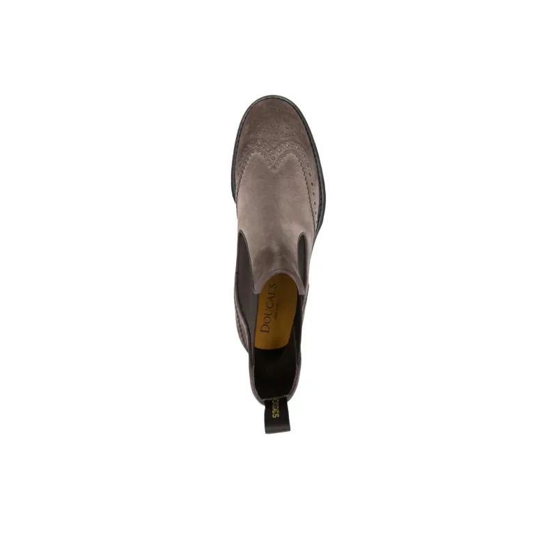 DOUCAL'S Round Toe Slip On Boots-4