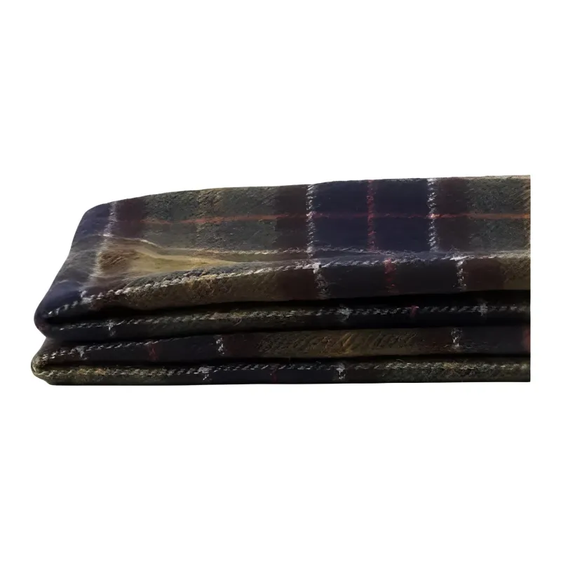 BARBOUR 100% Wool Knit Scarves Men's Green-3