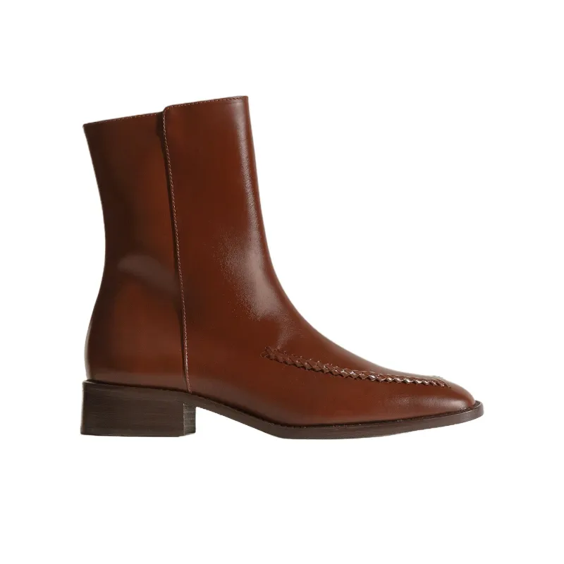 Hereu Metla Ankle Boots 3.5cm Women's Red Brown-1
