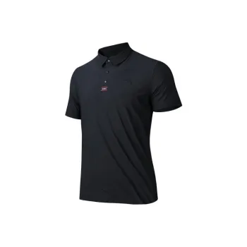 Anta Variety Training Collection Polo Shirt Men's Basic Black