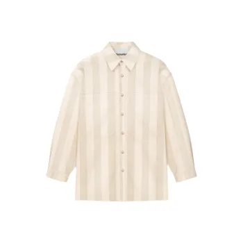 NANUSHKA Striped Denim Overshirt