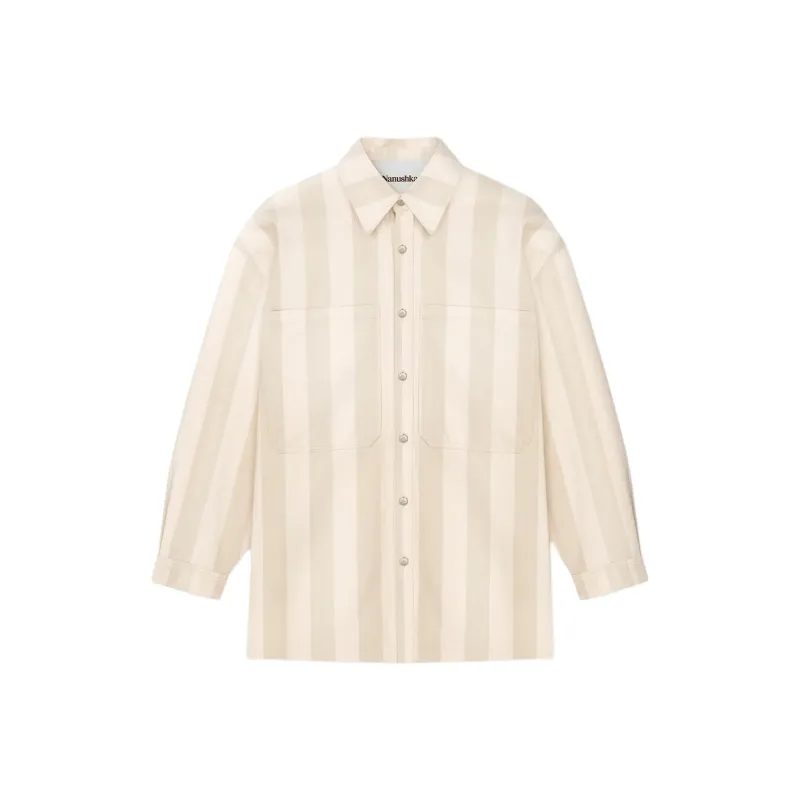 NANUSHKA Striped Denim Overshirt-0