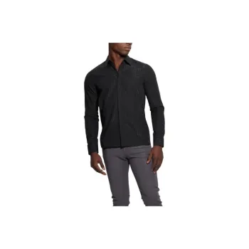 GUESS Sunset Lurex Shirt Shirt Men's Black