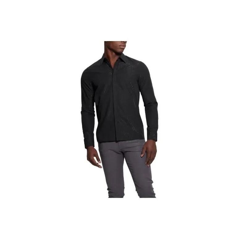 GUESS Sunset Lurex Shirt Shirt Men's Black-0