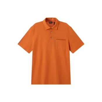 Zegna SS24 Polo Shirt Men's Bright Orange