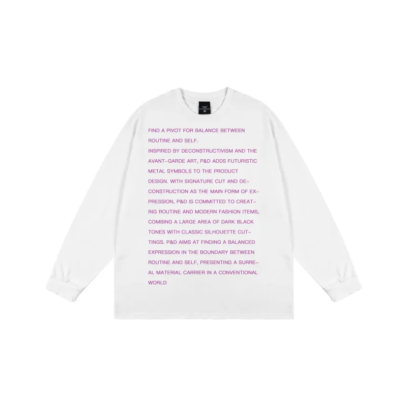 PILOTDRAGON P&D 24FW Long Sleeved Sweatshirt Unisex-8