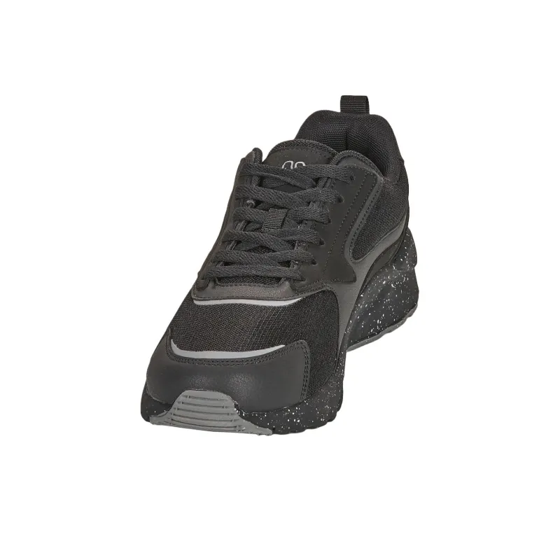 Kappa LOGO SAFIR Slip Resistant And Breathable Low Top Running Shoes Men's Black-3