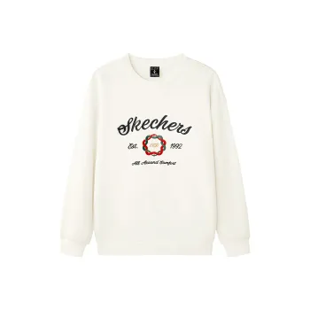 Skechers New Year Sweatshirt Men's Marshmallow White