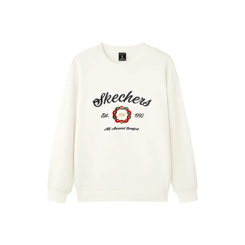 Skechers New Year Sweatshirt Men's Marshmallow White-0