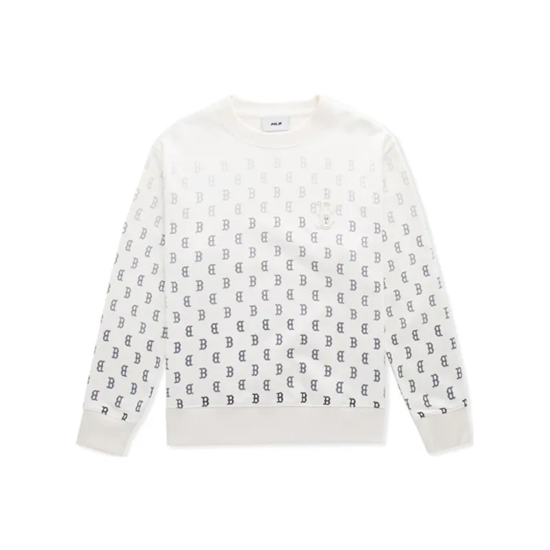 MLB Boston Red Sox Monogram Sweatshirt Unisex Cream-0