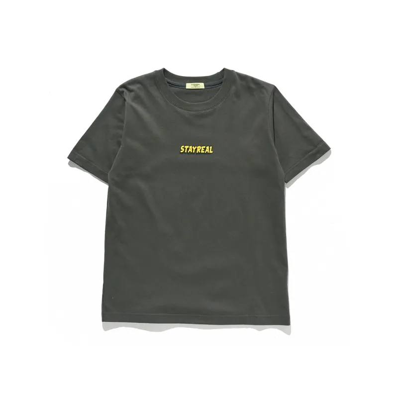 STAYREAL Multicolor Crew Neck Short Sleeved T Shirts Unisex-4