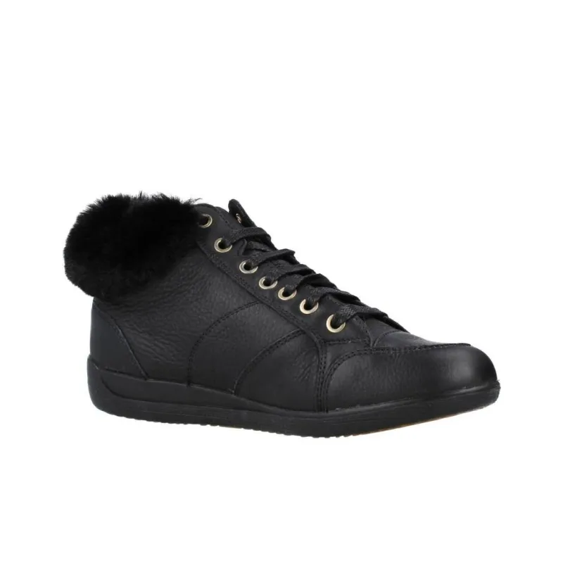 GEOX D MYRIA E High Top Skateboard Shoes Women's Black-3