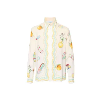 CASABLANCA Objets En Vrac Crepe Shirt