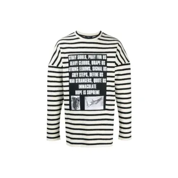 RAF SIMONS Sweaters Men Black White Stripes