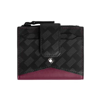 MONTBLANC Extreme 3.0 Calfskin Wallet Mini Men's Black Plum